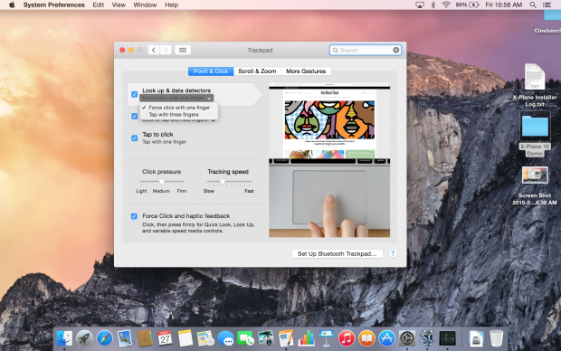 Zum Force Click gibt es eine Alternative. (Screenshot: Golem.de)